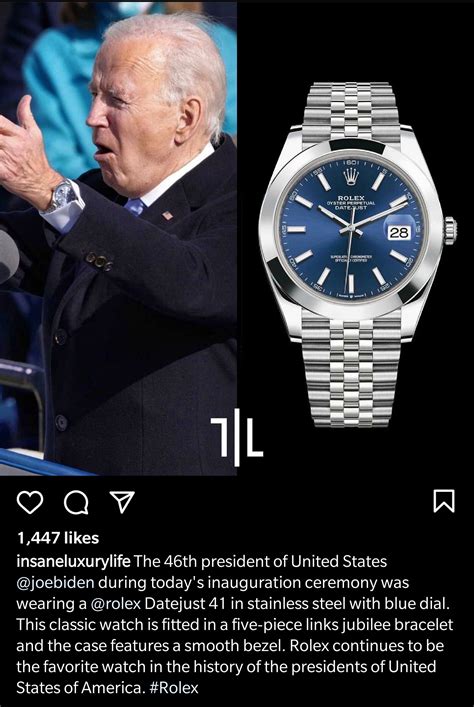 joe biden wears rolex|Biden: Why everyone is talking about the new president’s watch.